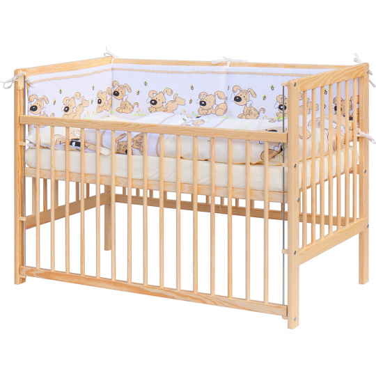 Scarlett Dětská postýlka s kompletní výbavou Scarlett 120 x 60 cm - Japy - béžová Scarlett Dětská postýlka s kompletní výbavou Scarlett 120 x 60 cm - Japy - béžová