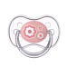 CANPOL BABIES Dudlík silikonový symetrický 6-18m Newborn Baby ružové
