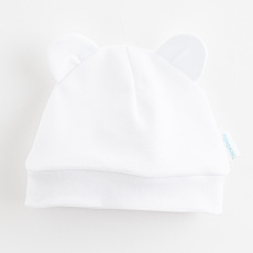 Kojenecká bavlněná čepička New Baby Kids bílá Kojenecká bavlněná čepička New Baby Kids bílá