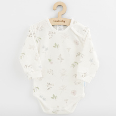 Kojenecké bavlněné body s dlouhým rukávem New Baby Zoe