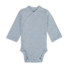 LODGER Body s dlouhým rukávem Melange Blue Fogg vel. 74 LODGER Body s dlouhým rukávem Melange Blue Fogg vel. 74