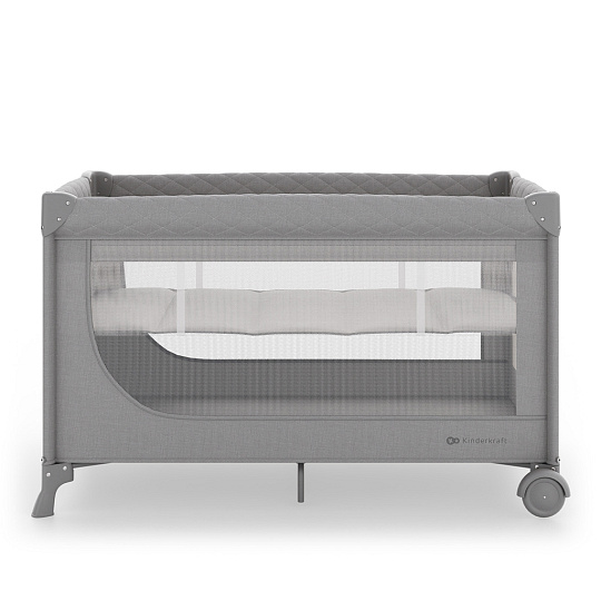KINDERKRAFT Postýlka cestovní Leody Up Grey KINDERKRAFT Postýlka cestovní Leody Up Grey