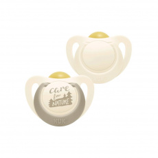 Latexové šidítko NUK For Nature 0-6m 2 ks béžová Latexové šidítko NUK For Nature 0-6m 2 ks béžová