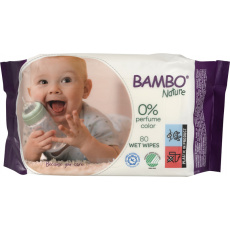 BAMBO NATURE Ubrousky vlhčené 80 ks BAMBO NATURE Ubrousky vlhčené 80 ks
