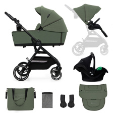 KINDERKRAFT SELECT Kočárek kombinovaný Yoxi 3v1 Mystic Green KINDERKRAFT SELECT Kočárek kombinovaný Yoxi 3v1 Mystic Green