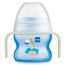 MAM Hrnek Starter cup Night 150 ml, 4m+ měsíce, medvěd MAM Hrnek Starter cup Night 150 ml, 4m+ měsíce, medvěd