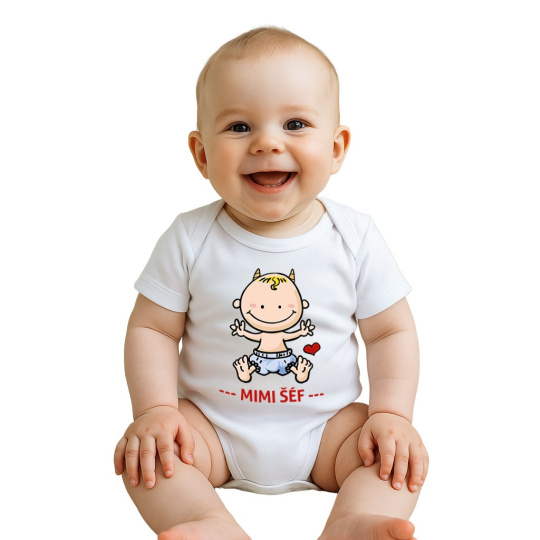 Body s potiskem New Baby MIMI ŠÉF