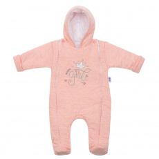 Zimní kombinézka New Baby Super Girl meruňková Zimní kombinézka New Baby Super Girl meruňková