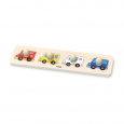 Dřevěné puzzle s úchyty pro nejmenší Viga Auta