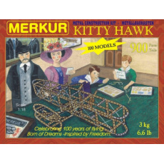 Stavebnice MERKUR Kitty Hawk 100 modelů 900ks v krabici 36x27x5cm Stavebnice MERKUR Kitty Hawk 100 modelů 900ks v krabici 36x27x5cm