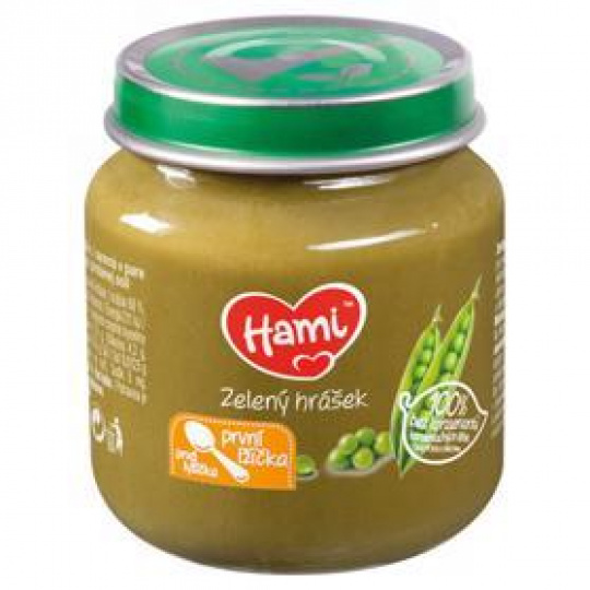 HAMI Zelený hrášek (125 g) - zeleninový příkrm