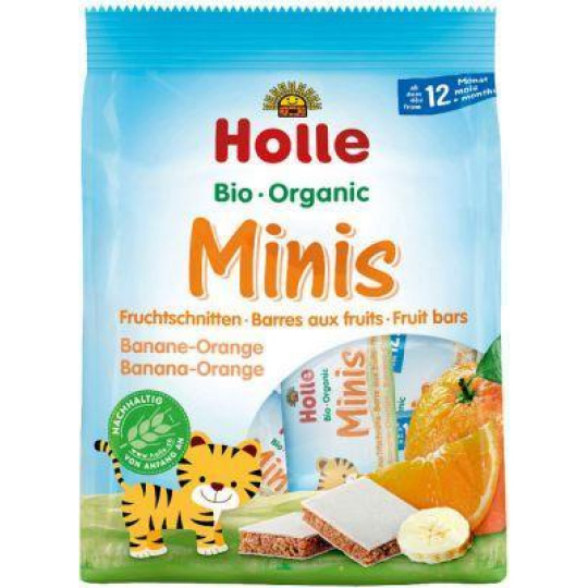 HOLLE Bio Tyčinky minis banánovo-pomerančové 100 g (12m+)