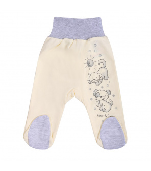 Kojenecké polodupačky New Baby Kamarádi smetanové Kojenecké polodupačky New Baby Kamarádi smetanové