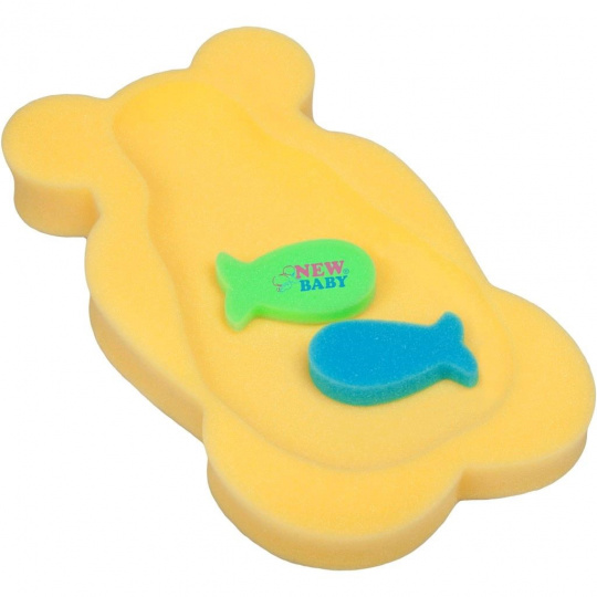 Pěnová podložka maxi New Baby BASIC medvěd žlutá