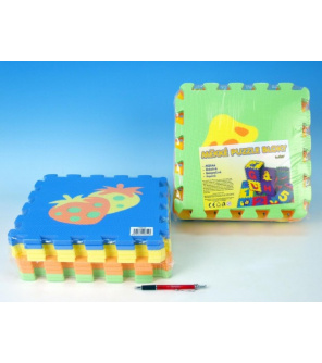 Pěnové puzzle Ovoce Zelenina 30x30cm asst 2 druhy 10ks v sáčku Pěnové puzzle Ovoce Zelenina 30x30cm asst 2 druhy 10ks v sáčku