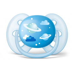 Philips AVENT Šidítko Ultrasoft Obrázek 6-18m modré, 1 ks Philips AVENT Šidítko Ultrasoft Obrázek 6-18m modré, 1 ks