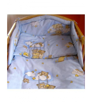 2-dílné ložní povlečení New Baby 90/120 cm modré s medvídkem 2-dílné ložní povlečení New Baby 90/120 cm modré s medvídkem