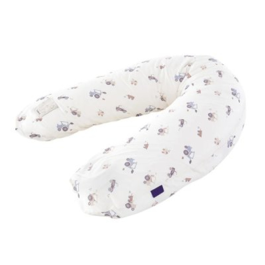 TRÄUMELAND Kojící polštář elastický Little Farm Blau TRÄUMELAND Kojící polštář elastický Little Farm Blau