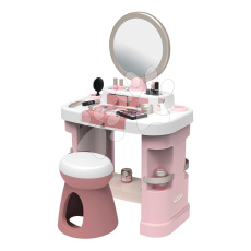 Smoby Kosmetický stolek s nastavitelným zrcadlem My Beauty Dressing Table se židlí a 15 zkrášlujícími doplňky Smoby Kosmetický stolek s nastavitelným zrcadlem My Beauty Dressing Table se židlí a 15 zkrášlujícími doplňky