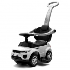Dětské hrající odrážedlo s vodící tyčí SUV 3v1 Baby Mix bílé Dětské hrající odrážedlo s vodící tyčí SUV 3v1 Baby Mix bílé