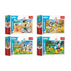 Minipuzzle 54 dílků Mickey Mouse Disney/ Den s přáteli 4 druhy v krabičce 9x6,5x4cm 40ks v boxu Minipuzzle 54 dílků Mickey Mouse Disney/ Den s přáteli 4 druhy v krabičce 9x6,5x4cm 40ks v boxu