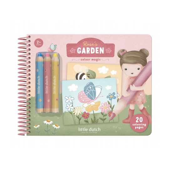 Omalovánky s pastelkami Zahrada Rosa Omalovánky s pastelkami Zahrada Rosa