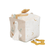 Kostka textilní s aktivitami Newborn Naturals
