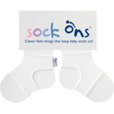 KIKKO SOCK ONS Držák ponožek Classic, bílá (6-12m)