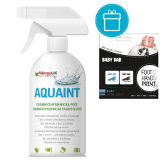 BABY DAB Barva na dětské otisky 2 ks modrá, šedá + AQUAINT 500 ml BABY DAB Barva na dětské otisky 2 ks modrá, šedá + AQUAINT 500 ml