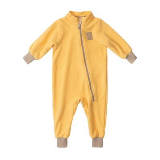 LEOKID Fleecový overal Yellow Mellow vel. 2 - 3 roky (vel. 92)