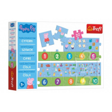 Puzzle vzdělávací Čísla Prasátko Peppa/Peppa Pig 20 dílků 117x19,5cm v krabici 33x23x6cm Puzzle vzdělávací Čísla Prasátko Peppa/Peppa Pig 20 dílků 117x19,5cm v krabici 33x23x6cm