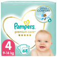 PAMPERS Premium Care pleny vel. 4 (68 ks plen) 9-14 kg