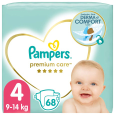 PAMPERS Premium Care pleny vel. 4 (68 ks plen) 9-14 kg PAMPERS Premium Care pleny vel. 4 (68 ks plen) 9-14 kg