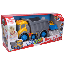 WIKY Kiddy Auto sklápěcí s efekty buldozer 13,5 cm 18m+ WIKY Kiddy Auto sklápěcí s efekty buldozer 13,5 cm 18m+