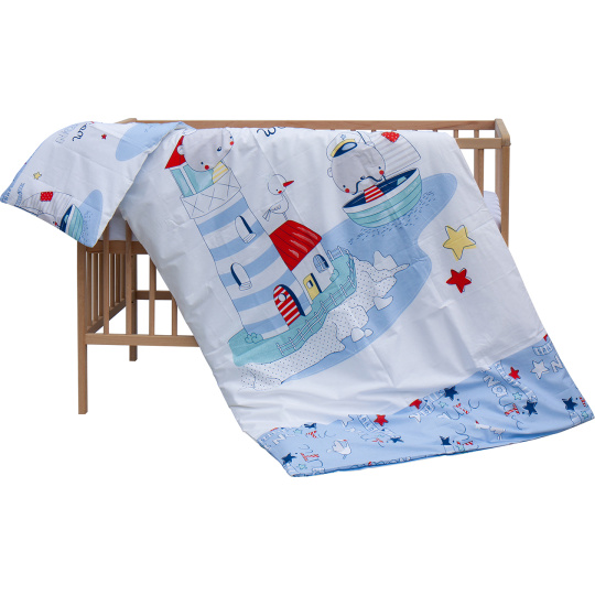 Levná postýlka s vyndavacími příčkami - přírodní ECO - 120x60 cm s výbavou Velcí kamarádi Barva soupravy: Lumpy