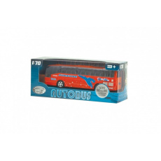 Autobus kov/plast 16cm na zpětné natažení 4barvy na bat. se zvukem v krabičce 19x8x5,5cm 24ks v boxu Autobus kov/plast 16cm na zpětné natažení 4barvy na bat. se zvukem v krabičce 19x8x5,5cm 24ks v boxu