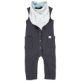CARTER'S Set 2dílný overal bez rukávů, bryndáček Charcoal chlapec LBB PRE, vel. 46