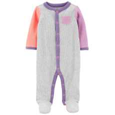 CARTER'S Overal na druky Sleep&Play Grey&Multicolor holka 9m CARTER'S Overal na druky Sleep&Play Grey&Multicolor holka 9m