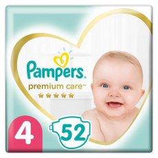 PAMPERS Premium Care jednorázové pleny, vel. 4, 52 ks, 9-14 kg PAMPERS Premium Care jednorázové pleny, vel. 4, 52 ks, 9-14 kg