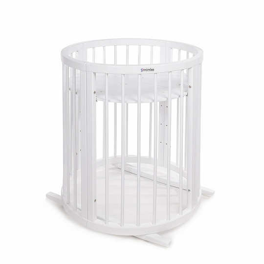 MIMIKO Postýlka roustoucí kulatá 9v1 Round White MIMIKO Postýlka roustoucí kulatá 9v1 Round White