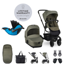 EASYWALKER Set 3XL kočárek kombinovaný Harvey3 Sage Green/Summer Blue s příslušenstvím EASYWALKER Set 3XL kočárek kombinovaný Harvey3 Sage Green/Summer Blue s příslušenstvím