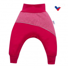 Softshellové kojenecké kalhoty New Baby růžové Softshellové kojenecké kalhoty New Baby růžové