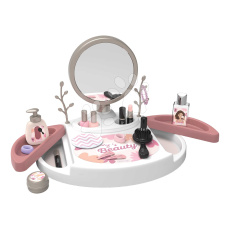 Smoby Kosmetický stolek s polohovatelným zrcadlem My Beauty Studio s otočnými poličkami a stromky na zavěšení šperků s 15 doplňky Smoby Kosmetický stolek s polohovatelným zrcadlem My Beauty Studio s otočnými poličkami a stromky na zavěšení šperků s 15 doplňky