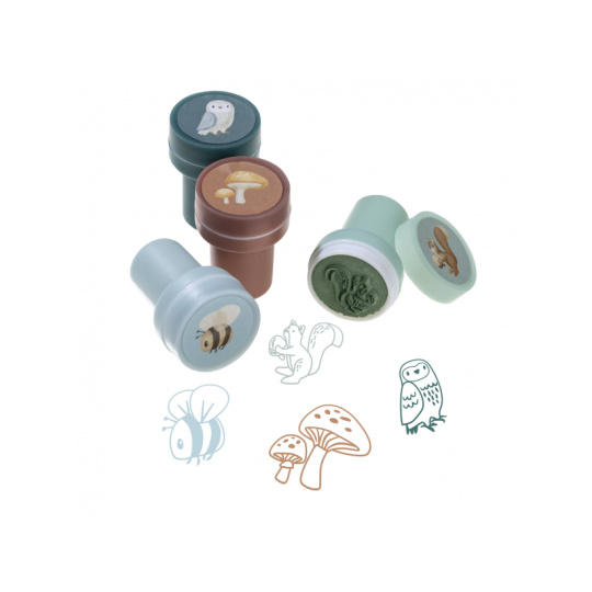 Razítka samobarvicí 16 ks Forest Friends