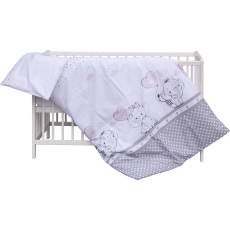 Scarlett Dětská postýlka s kompletní výbavou Scarlett Gusto 120 x 60 cm - růžová Scarlett Dětská postýlka s kompletní výbavou Scarlett Gusto 120 x 60 cm - růžová