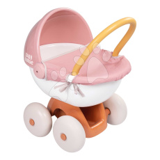 Smoby Hluboký kočárek s textilem Pram Soft Baby Nurse pro 42 cm panenku s 54 cm vysokou ergonomickou rukojetí od 18 měsíců Smoby Hluboký kočárek s textilem Pram Soft Baby Nurse pro 42 cm panenku s 54 cm vysokou ergonomickou rukojetí od 18 měsíců