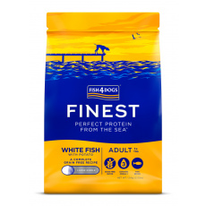 FISH4DOGS Granule velké pro dospělé psy Finest bílá ryba s bramborami 1,5 kg, 1+