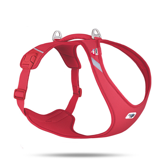 CURLI Postroj pro psy Belka Air-Mesh Red 2XL, 16,5-24 kg
