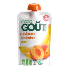 GOOD GOUT BIO Meruňka s banánem 120 g GOOD GOUT BIO Meruňka s banánem 120 g
