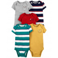 CARTER'S Body krátký rukáv Stripe chlapec LBB 5ks NB/ vel. 56